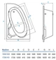 Ванна акриловая асимметричная KOLLER POOL Nadine 150x100L - изображение 5