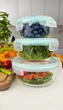 Стеклянный контейнер Mi Familia Full Wrapped Collection для хранения Круглый 650 мл Зеленый (6308mF) - изображение 12