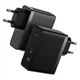 Сетевое ЗУ Baseus GaN5 Pro Fast Charger C+U 100W, Cable Type-C 1m, Black (CCGP090201) - изображение 1