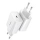 Сетевое ЗУ Baseus Speed Mini Quick Charger Type-C 1C 20W EU, White (CCFS-SN02) - изображение 1