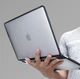 Защитный чехол EGYAL из TPU для Macbook Air M1 2020 A2337 A1932 A2179 + Защитная пленка + Накладка на клавиатуру / Black - изображение 7