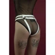 Гартеры Feral Feelings - Belt Briefs белые, трусики, натуральная кожа - изображение 3
