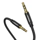 Кабель UGREEN AV112 3.5mm to 3.5mm Gold Plated Metal Case with Braid 1m Black (50361) - изображение 2