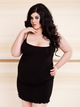 Еротичний пеньюар DKaren Plus Size Slip Deni 5XL Black (5901780669065) - зображення 1