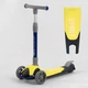 Самокат триколісний F-55295 Best Scooter, складне алюмінієве кермо, 3 колеса PU зі світлом, d = 120*35 мм - изображение 2