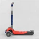 Самокат триколісний F-44077 Best Scooter, складне алюмінієве кермо, 3 колеса PU зі світлом, d = 120*35 мм - изображение 5