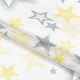 Ткань бязь набивная ranforce lux звезды желтый (240см 120г/м² пог.м) (169567) - изображение 1