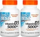 Вітамін D3 125 мкг 5000 МО Doctor's Best 360 капсул - зображення 3