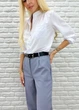 Класичні жіночі укорочені брюки Fashion 42 сірий - зображення 3