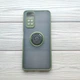 Чехол Armor Ring для Xiaomi Redmi Note 11 / Note 11S противоударный c кольцом Оливковый - изображение 1