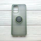 Чехол Armor Ring для Xiaomi Poco M5S противоударный c кольцом Оливковый - изображение 1
