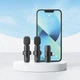Мікрофон петличний Бездротовий Remax K03 Type-C 2 штуки Wireless Live-Stream microphone - зображення 2