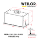 Вбудована витяжка WEILOR PBSR 62301 FULL GLASS WH 1100 LED Strip - изображение 14