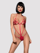 Body erotyczne Obsessive Luiza S/M Czerwone (5900308553565) - obraz 1