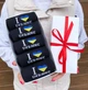Подарочный набор подростковых хлопковых носков с патриотической надписью I love Ukraine 36-41 5 пар длинные лето-осень-весна черные - изображение 1