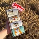 Бокс подростковых носков с прикольными рисунками Собачки в красивой подарочной коробке 36-41 4 пары высокие демисезонные разноцветные - изображение 1