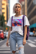 Футболка белая с принтом Человек паук Паутина Вселенных Spider Man across the Spider Verse Мигель Push IT - изображение 2