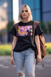 Футболка черная с принтом Человек паук Паутина Вселенных Spider Man across the Spider Verse Push IT - изображение 2