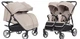 Коляска прогулочная CARRELLO Connect CRL-5502 Cotton Beige для двойни, в льне - изображение 1