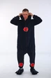 Кигуруми Пижама Слип для мальчиков и подростков Kigurumi Косплей Аниме Наруто Акацуки Akatsuki Cosplay Черный ХL 175-182 см. (1107/3) - изображение 1
