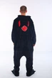Кигуруми Пижама Слип для мальчиков и подростков Kigurumi Косплей Аниме Наруто Акацуки Akatsuki Cosplay Черный ХL 175-182 см. (1107/3) - изображение 4