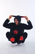 Пижама кигуруми для Мужчин Kigurumi Косплей Аниме Наруто Акацуки Akatsuki Cosplay Черный М 155-165 см. (1107) - изображение 5