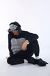 Мужские кигуруми Пижама Kigurumi Горилла Черный L 165-175 см. (1095/2) - изображение 4