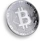 монета BTC Биткоин Bitcoin в капсуле silver - изображение 1