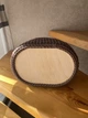 Корзина в'язана з бавовни коричнева oval2618 - зображення 7