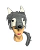 Карнавальный комплект к костюму Волка, детский костюм волка (головной убор и хвост) - изображение 1