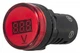 Вольтметр цифровой 5-30V DC красный [A0190010015] AD22-22DVM АСКО - изображение 3