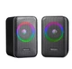 Компьютерные колонки Kisonli X20 Bluetooth, 20W, USB, RGB light, Black - изображение 1
