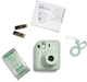 Набор Fujifilm INSTAX Mini 12 Mint Green зеленая фотокамера мгновенной печати / картриджи 20 фото / чехол мятный / альбом 108 фото / подарочная упаковка - изображение 5