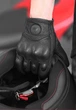 Мото перчатки кожаные Motowolf перфорированные Черные M - изображение 3