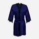 Szlafrok DKaren Viola XS Navy Blue (5901780665036) - obraz 2