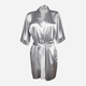 Peniuar damski DKaren Plus Size 90 7XL Silver (5903251437807) - obraz 1