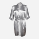 Peniuar damski DKaren Plus Size 90 10XL Silver (5903251437838) - obraz 1