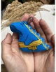 Брелок текстильний ароматизований "Дракончик козак" ручної роботи, handmade символічні українські прикраси - зображення 4