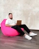 Кресло мешок груша Овал Coolki Оксфорд 600ДПУ XXL 130x90 Розовый - изображение 3