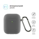 Чехол для наушников Armorstandart Ultrathin Silicone Case With Hook для Apple AirPods 2 Advanced Ash (ARM59677) - изображение 2
