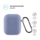 Чехол для наушников Armorstandart Ultrathin Silicone Case With Hook для Apple AirPods 2 Lavender Grey (ARM59684) - изображение 2