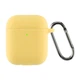 Чехол для наушников Armorstandart Ultrathin Silicone Case With Hook для Apple AirPods 2 Yellow (ARM59696) - изображение 1