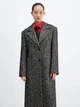 Пальто осеннее женское Mango Dalmata 57088277-02 XS Серое (8447034343109) - изображение 4