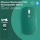 Беспроводная мышка Magic Без подсветки USB зарядка бесшумная со встроенным аккумулятором Bluetooth+2.4G 343 Зеленый - изображение 3
