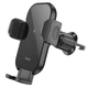 Автомобильный держатель на дефлектор с беспроводной зарядкой HOCO HW4 Черный - изображение 2