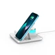 Док станция беспроводное зарядное Qi 4в1 Wireless Charger JYD X499 5-15W Watch/Airpods/Phone RGB light white - изображение 2