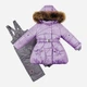 Детский зимний комплект (куртка + полукомбинезон) для девочки Baby Line Z74-15 86 см Серо-сиреневый (ROZ6400137739) - изображение 1