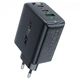 Сетевое зарядное устройство для быстрой зарядки ACEFAST A41 65W PD/QC 3.0 GaN (2Type-C+USB) Black - изображение 1