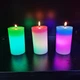 Восковая Декоративная Свеча с настоящим Пламенем и LED Подсветкой 7 цветов RGB Soft Light Candles magic Original - изображение 7
