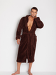 Szlafrok DKaren Male Housecoat 130 XL Chocolate (5901780647254) - obraz 3